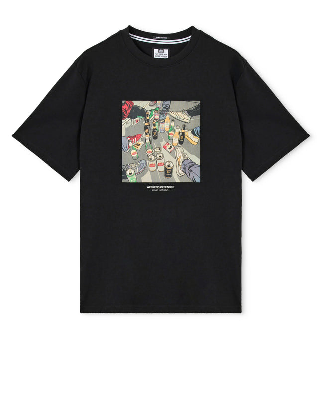 Weekend Offender Imbibo Graphic T-Shirt in Black