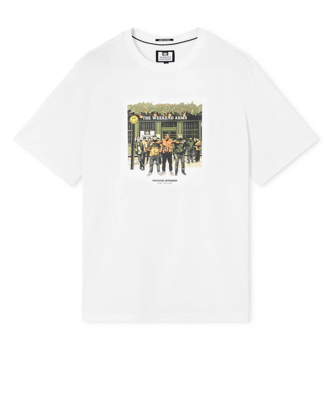 Weekend Offender Taberna Graphic Tee in White