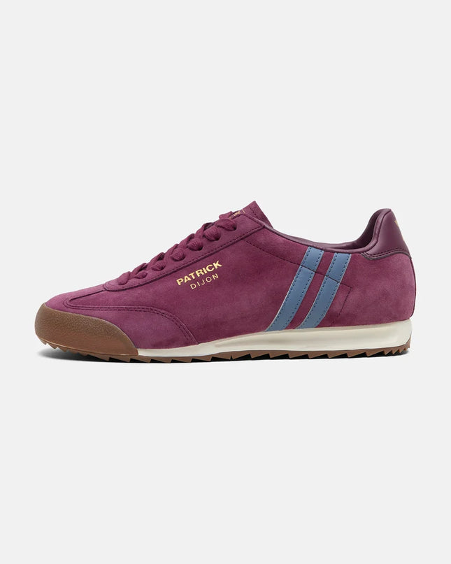 Patrick Dijon Runner Trainer in Burgundy/Blue
