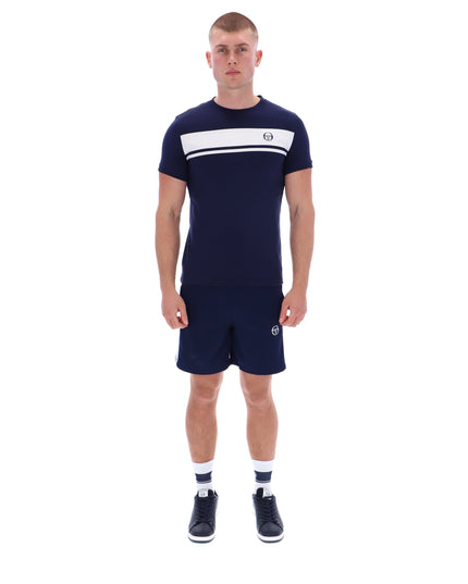Sergio Tacchini Masters Crew Neck Tee Navy/White
