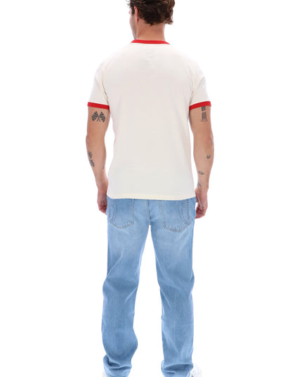 Sergio Tacchini Masters Tee Gardenia/Dark Olive/Adrenaline Rush
