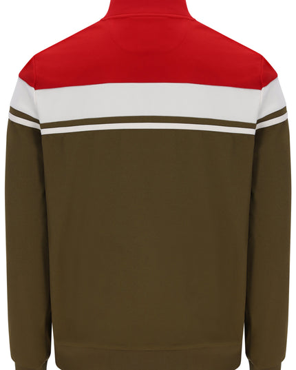 Sergio Tacchini Damarindo Track Top in Adrenaline Rush/Gardenia/Dark Oak