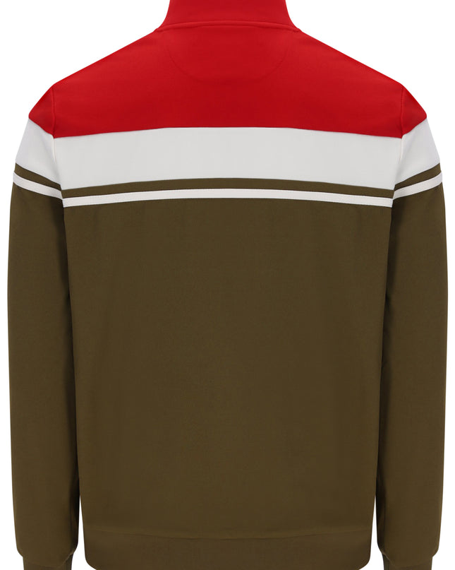Sergio Tacchini Damarindo Track Top in Adrenaline Rush/Gardenia/Dark Oak