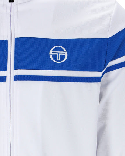 Sergio Tacchini Damarindo Track Top in White/Princess Blue