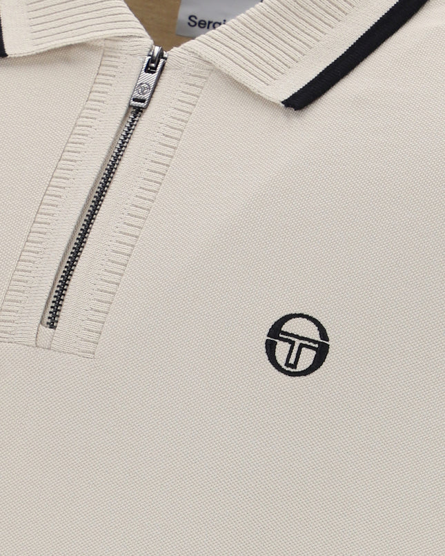 Sergio Tacchini Davide Zip Polo Shirt in Peyote