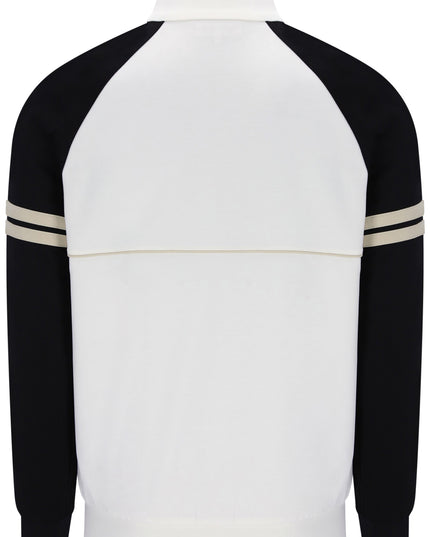 Sergio Tacchini Orion Track Top in Gardenia/Black/Peyote