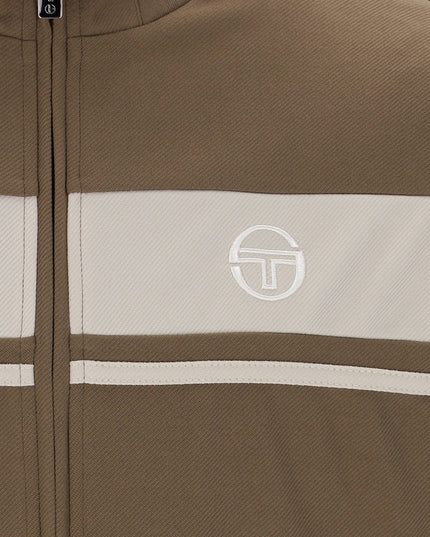 Sergio Tacchini Damarindo Track Top in Shitake/Peyote/Gardeni
