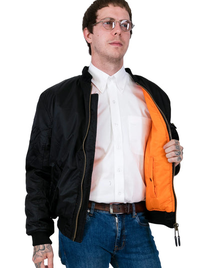 Relco MA1 Flight Jacket in Black