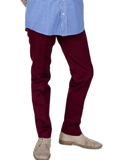 Relco Sta Prest Trousers in Burgundy