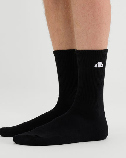 Ellesse Alacre 3-Pack Crew Socks Black