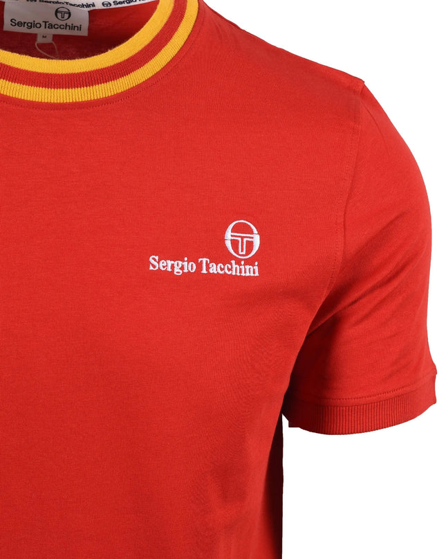 Sergio Tacchini Rainer FC Tee Adrenaline Rush/Old Gold