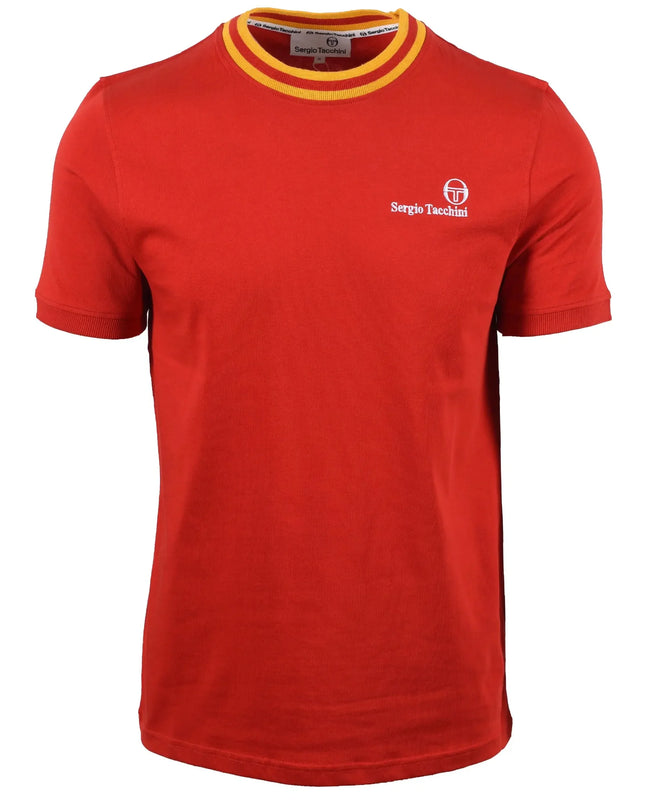 Sergio Tacchini Rainer FC Tee Adrenaline Rush/Old Gold