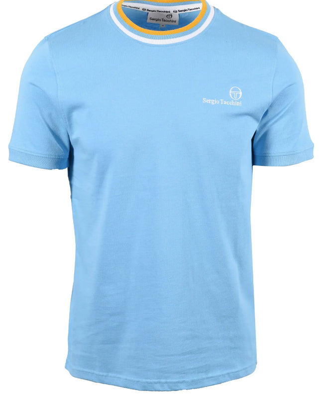 Sergio Tacchini Rainer FC Tee Baltic Sea/White/Old Gold