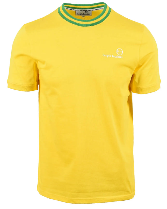 Sergio Tacchini Rainer FC Tee Cyber Yellow/Fern Green