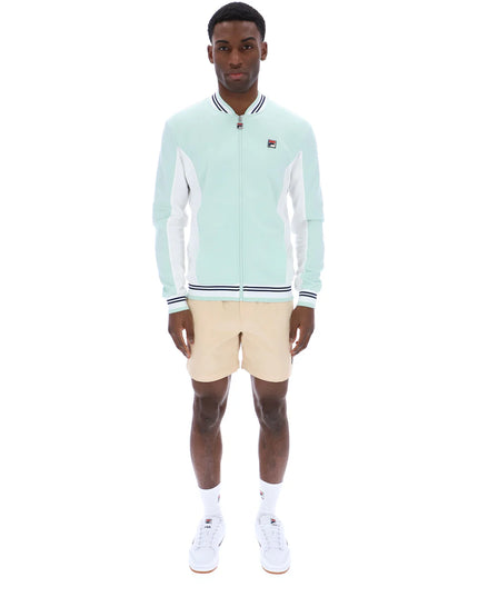 FILA Settanta Baseball Track Top Surf Spray/White/Fila Navy