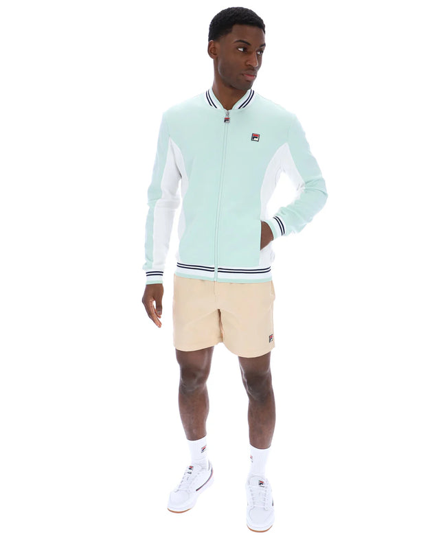 FILA Settanta Baseball Track Top Surf Spray/White/Fila Navy