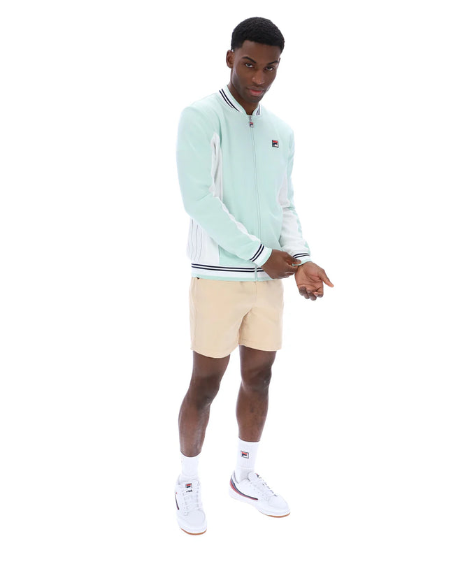 FILA Settanta Baseball Track Top Surf Spray/White/Fila Navy