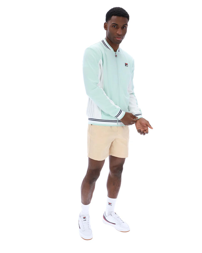 FILA Settanta Baseball Track Top Surf Spray/White/Fila Navy