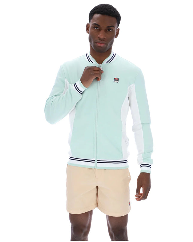 FILA Settanta Baseball Track Top Surf Spray/White/Fila Navy