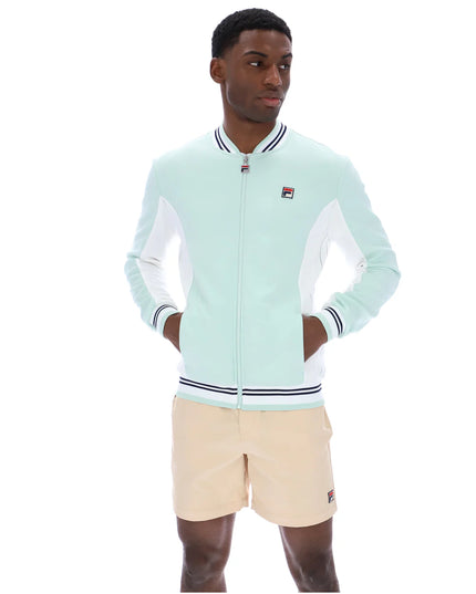 FILA Settanta Baseball Track Top Surf Spray/White/Fila Navy