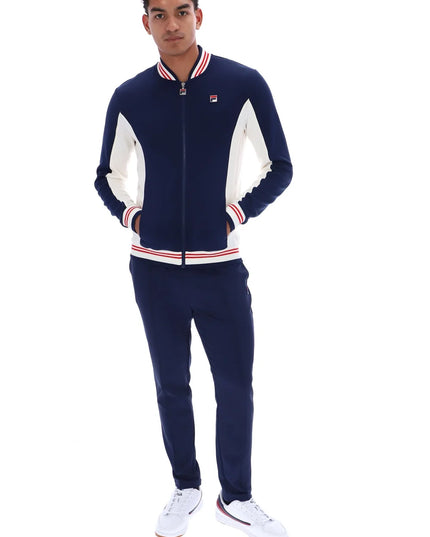 Fila Vintage Settanta Retro 70s Borg Track Top in Navy - 499