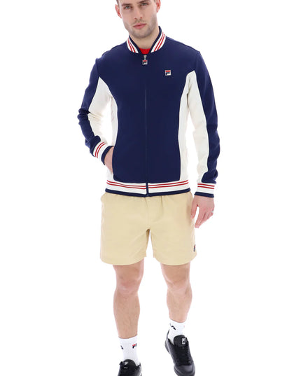 FILA Settanta Baseball Track Top Navy/Gardenia/Red