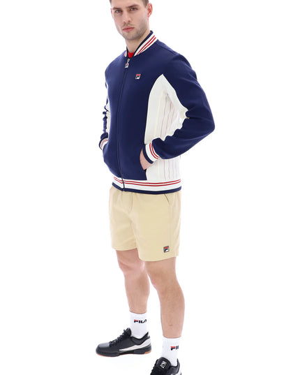 FILA Settanta Baseball Track Top Navy/Gardenia/Red