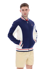 Carica l&#39;immagine nel visualizzatore di Gallery, FILA Settanta Baseball Track Jacket Navy - Raw Menswear
