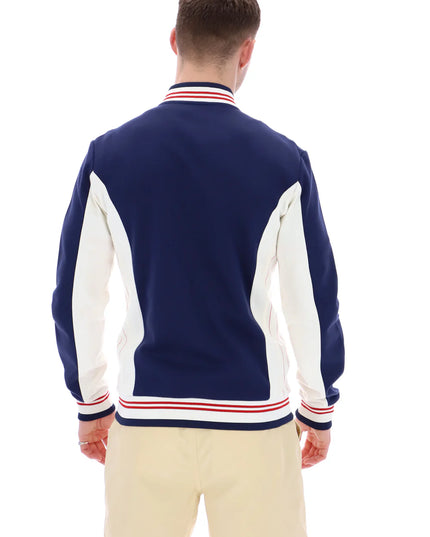 FILA Settanta Baseball Track Top Navy/Gardenia/Red