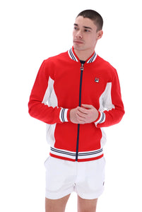 FILA Settanta Baseball Track Jacket Red - Raw Menswear