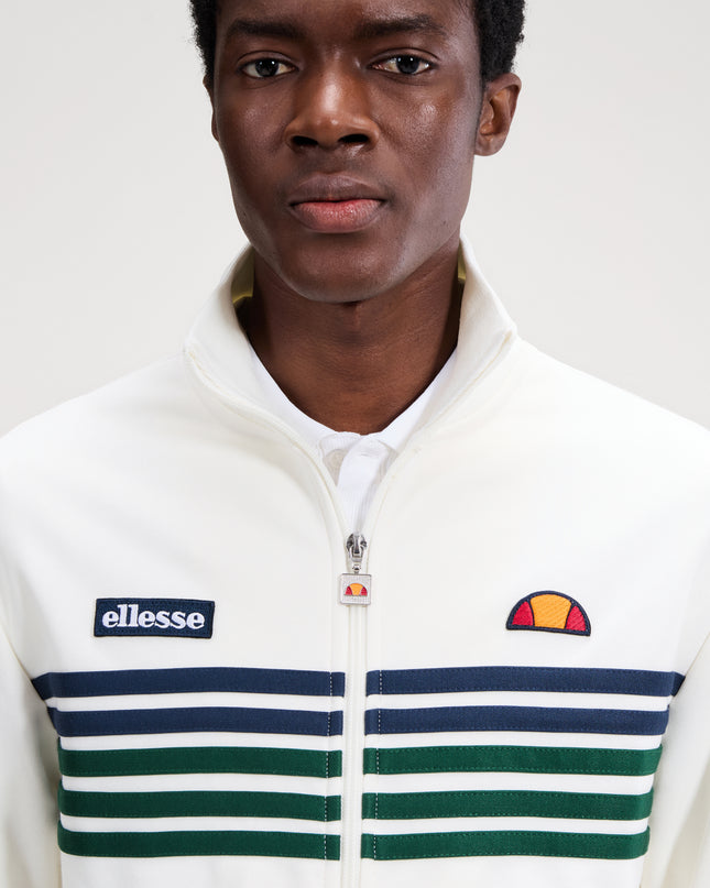 Ellesse Vincenza Track Top Off White Green