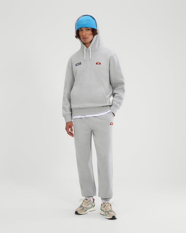 Ellesse Traccota Tracksuit OH Hoodie & Jogging Bottoms Set Grey Marl