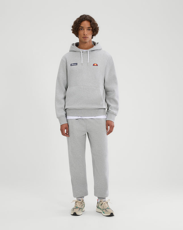 Ellesse Traccota Tracksuit OH Hoodie & Jogging Bottoms Set Grey Marl