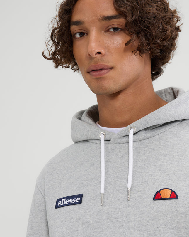 Ellesse Traccota Tracksuit OH Hoodie & Jogging Bottoms Set Grey Marl