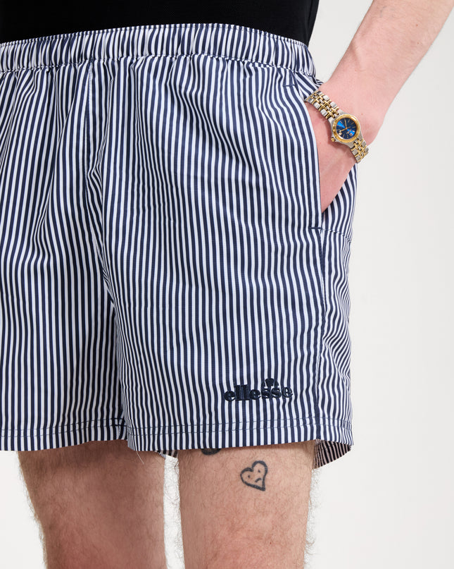 Ellesse Sylbio Swim Shorts Navy/White Striped