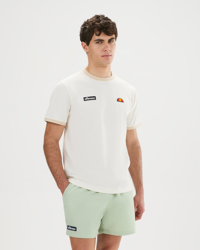 Ellesse Ringetto Tee in Off White/Stone