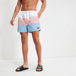 Charger l&#39;image dans la galerie, Ellesse Cielo Swim Shorts White/Pink/Blue - Raw Menswear
