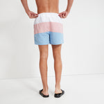 Load image into Gallery viewer, Ellesse Cielo Swim Shorts White/Pink/Blue - Raw Menswear
