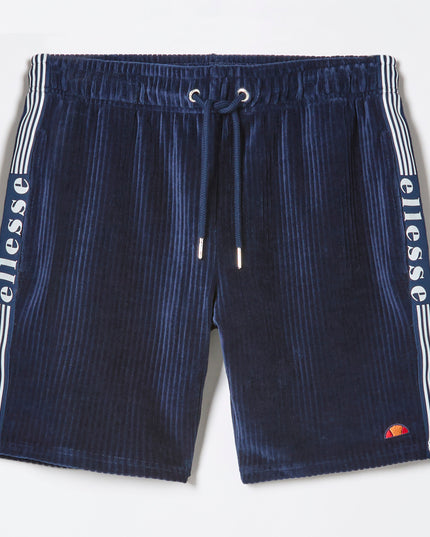 Ellesse Tomatro Velour Shorts in Navy