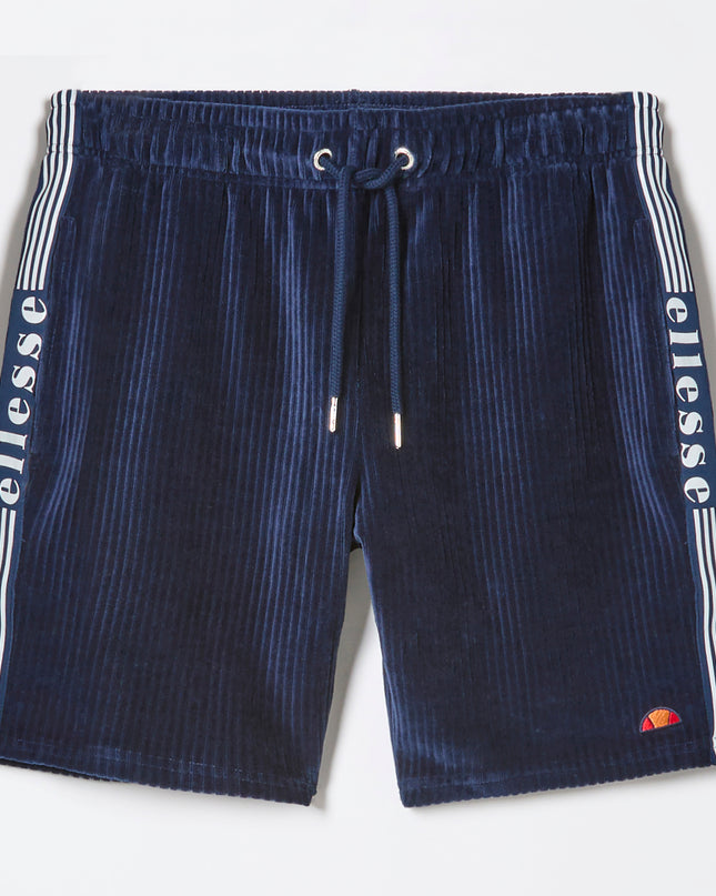 Ellesse Tomatro Velour Shorts in Navy