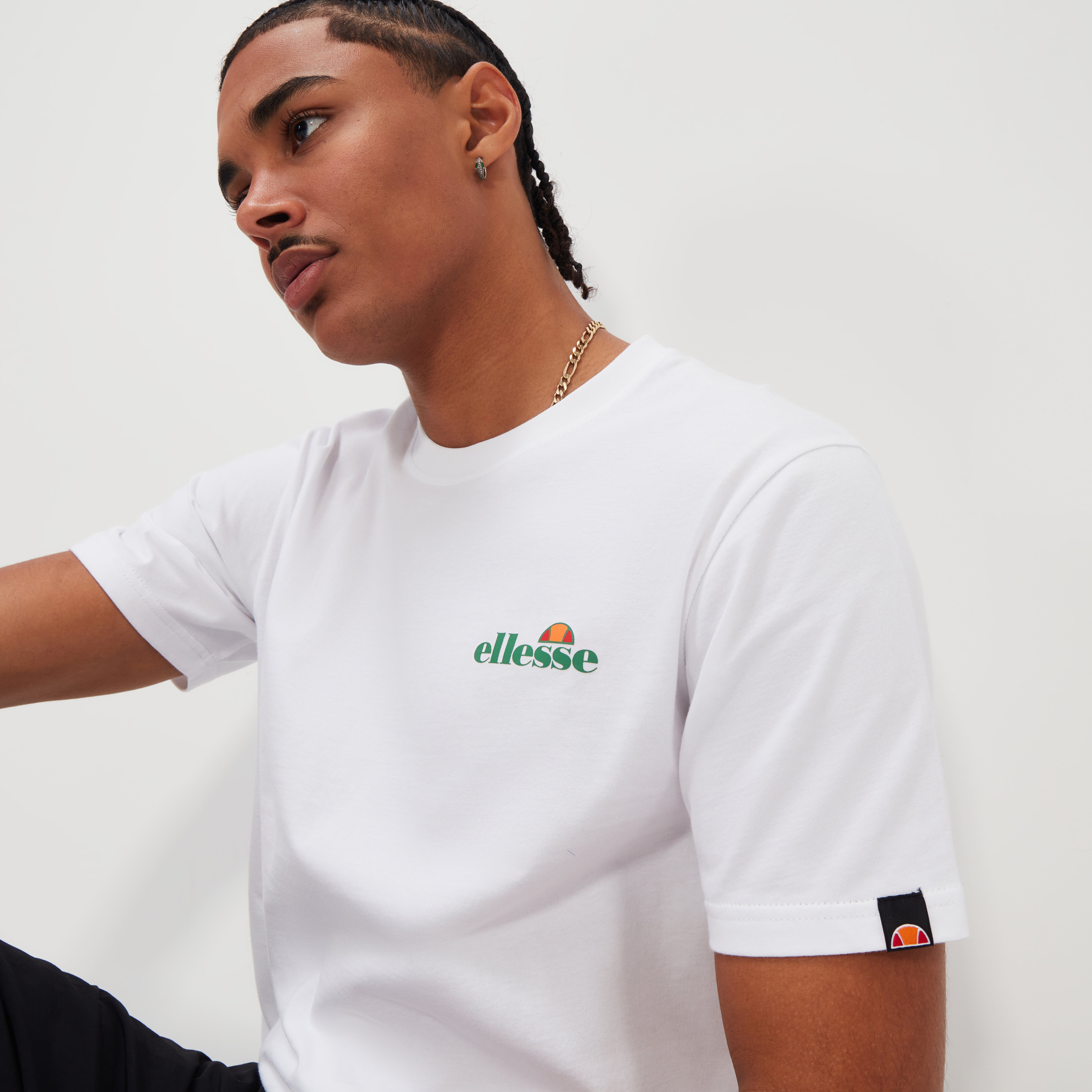 Ellesse Liammo Heritage Back Print Tee White - Raw Menswear