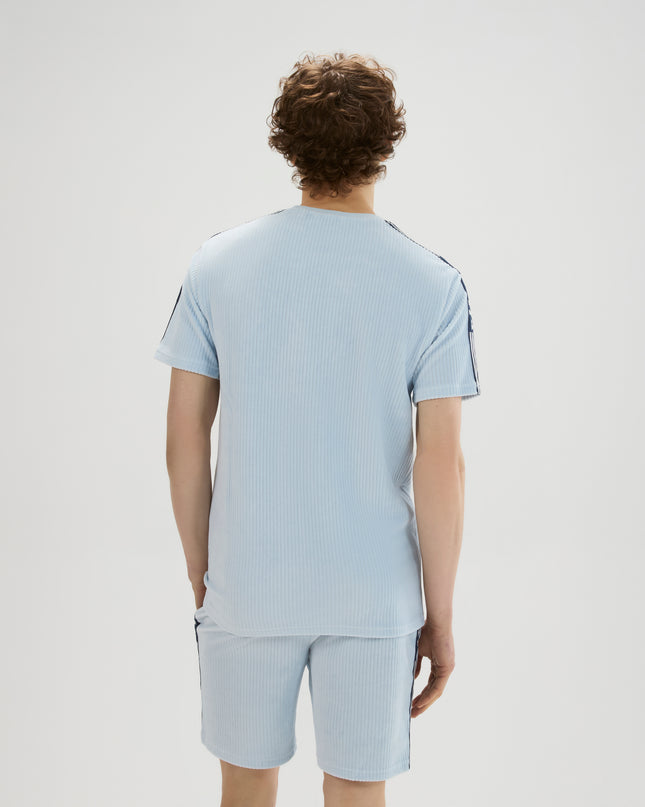 Ellesse Velour Madori Tee in Light Blue