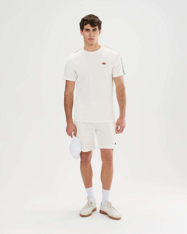 Ellesse Velour Madori Tee in Off White