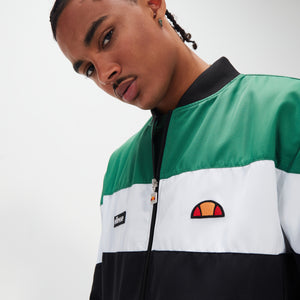 Ellesse Brolo Track Top Jacket Black/Green - Raw Menswear