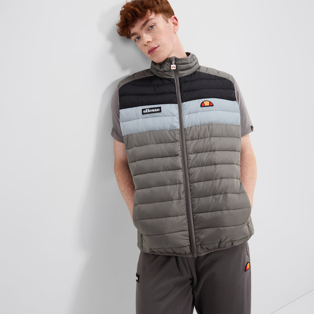 Ellesse Bardy Gilet Body Warmer Grey - Raw Menswear 