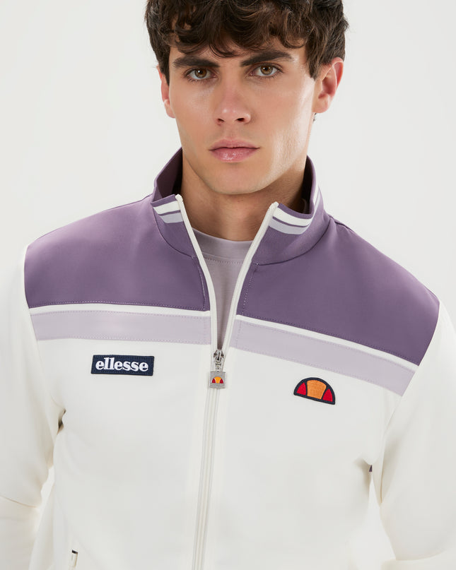 Ellesse Vignola Track Top in Off White/Lilac