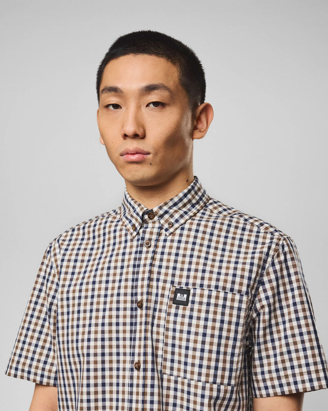 Weekend Offender Joyce Short Sleeve Shirt Mid House Check