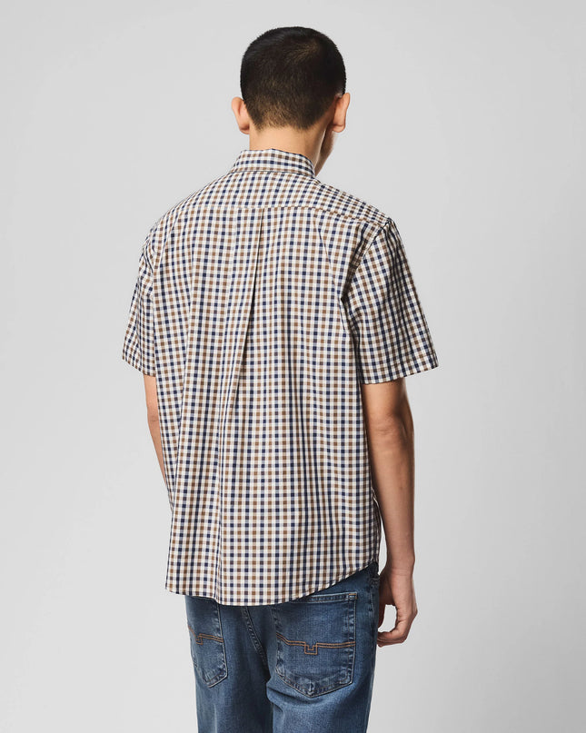 Weekend Offender Joyce Short Sleeve Shirt Mid House Check