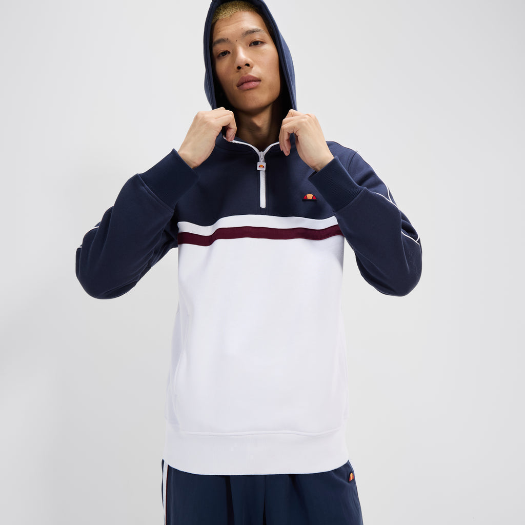 Ellesse Antogoni OH Hoody White/Navy - Raw Menswear