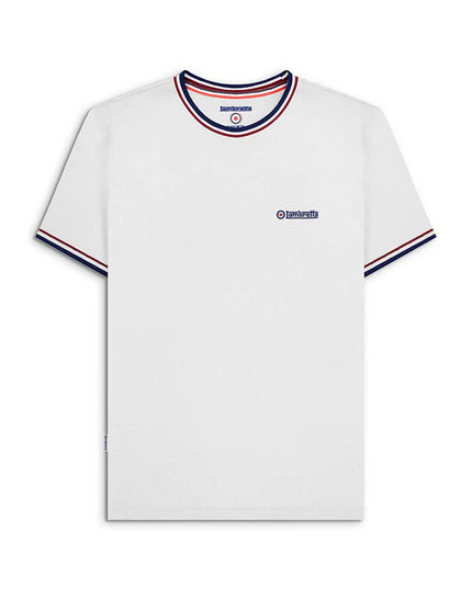 Lambretta Triple Tipped Pique Tee White